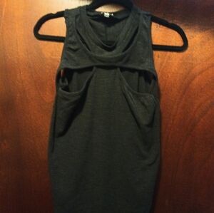 Pol Woman's NWOT Cutout Tank Top Size Large Black